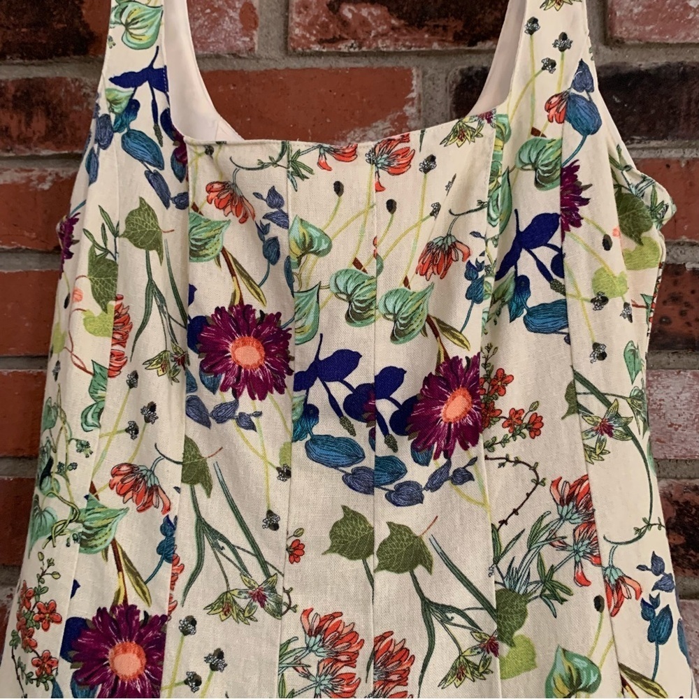 Christian Lacroix Cream Floral Midi Dress - Picture 9 of 12